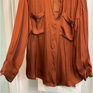 Free People Satin top